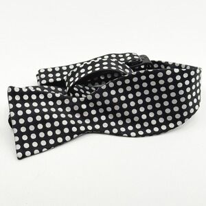 Croft & Barrow Silk Bow Tie‎ Black White Polka Dot Adjustable Formal Neckwear